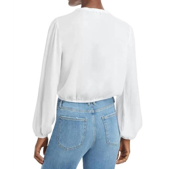 BELLA DAHL EUC Sz L Elegant White Women's Blouse - Picture 4 of 8